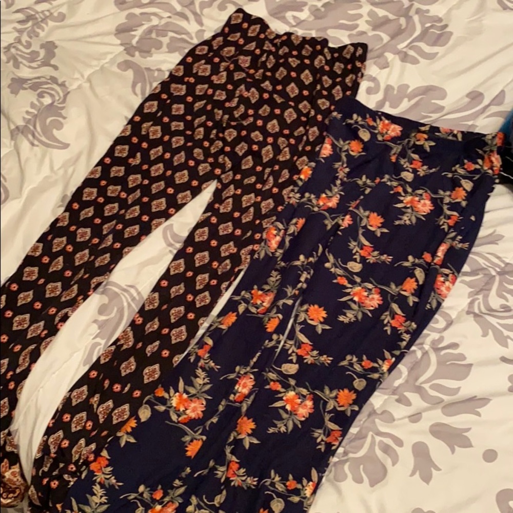 Patterned boot cut leggings